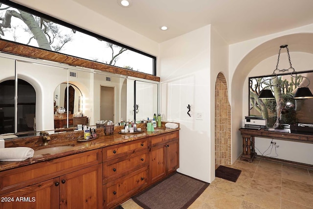 bathroom with vanity