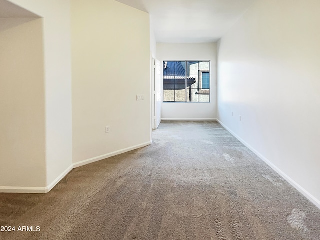 view of carpeted empty room