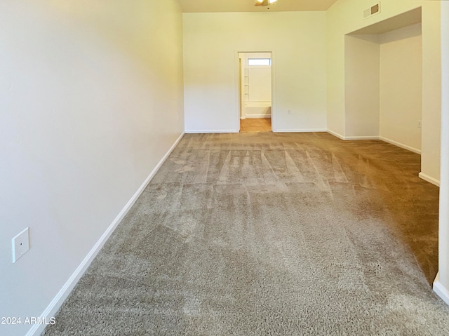 empty room with light carpet