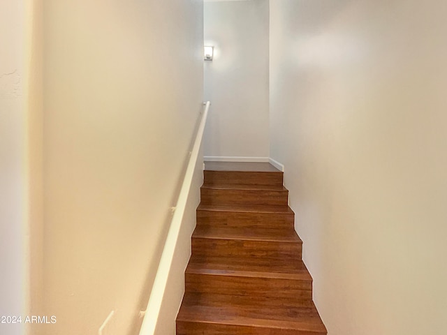 view of stairway
