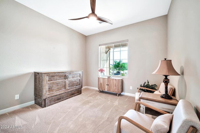 hall with light hardwood / wood-style flooring