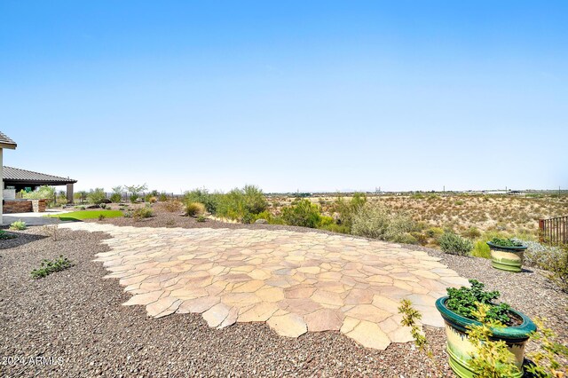 view of yard featuring a patio area