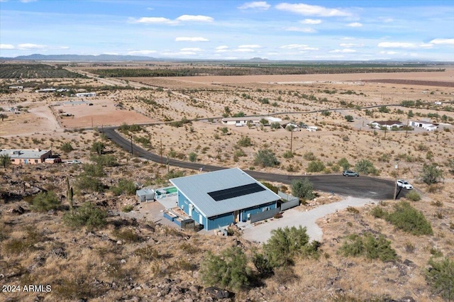 aerial view featuring a rural view