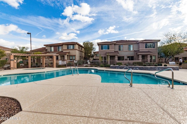 view of pool with a patio