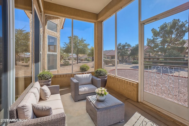 view of sunroom / solarium