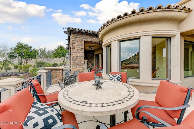 view of patio / terrace with outdoor dining area