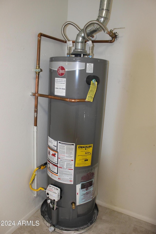 utilities featuring water heater