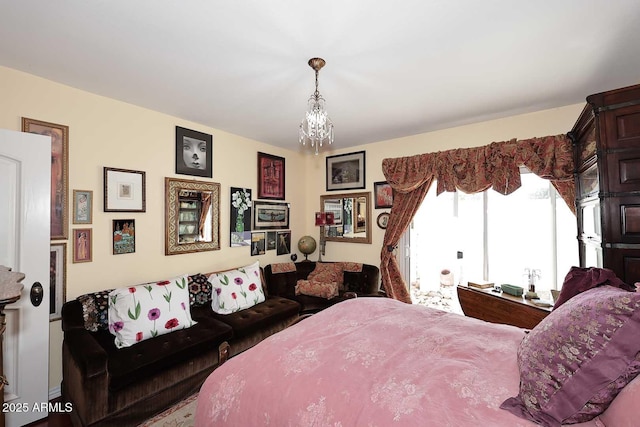 4317 N 70th St, Scottsdale, AZ 85251 - bedroom featuring a chandelier