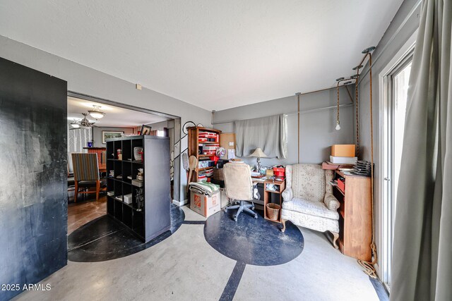 interior space with concrete flooring