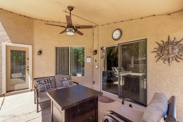 553 W Hereford Dr, San Tan Valley, AZ 85143 - view of patio featuring a ceiling fan