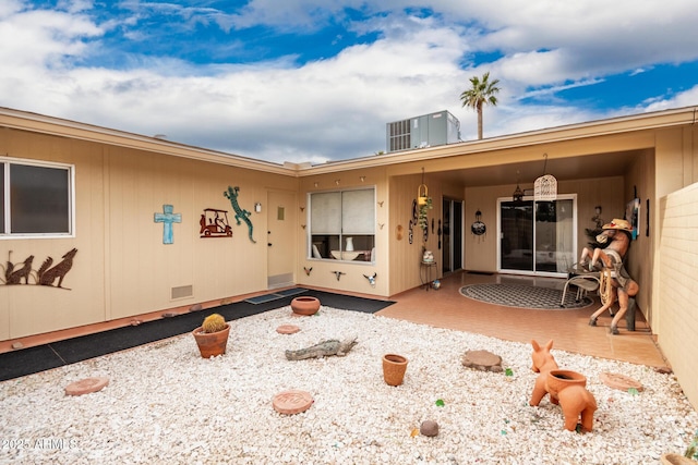 entrance to property with central AC