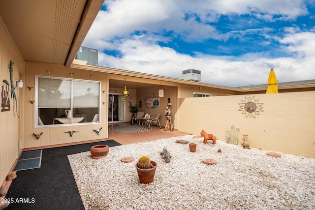 rear view of house with a patio area