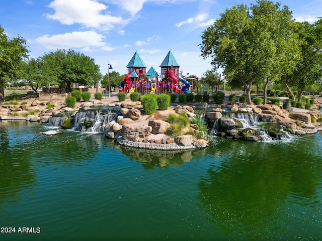 view of water feature