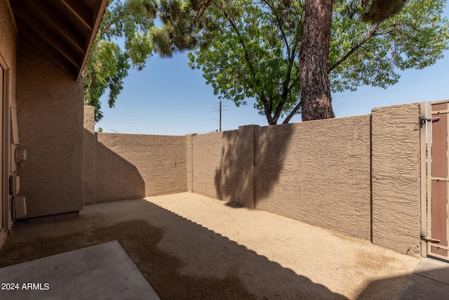 view of yard featuring a patio