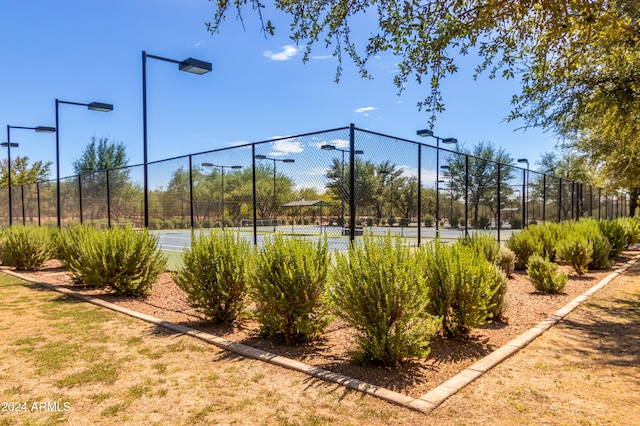 view of tennis court