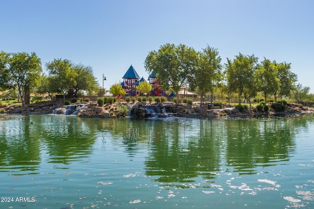 view of water feature