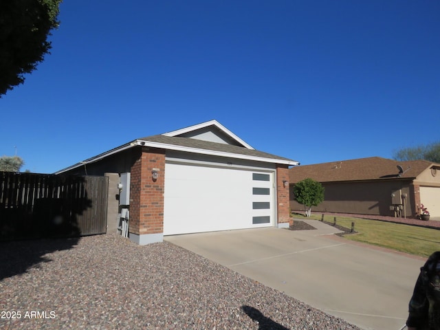 view of home's exterior featuring a garage