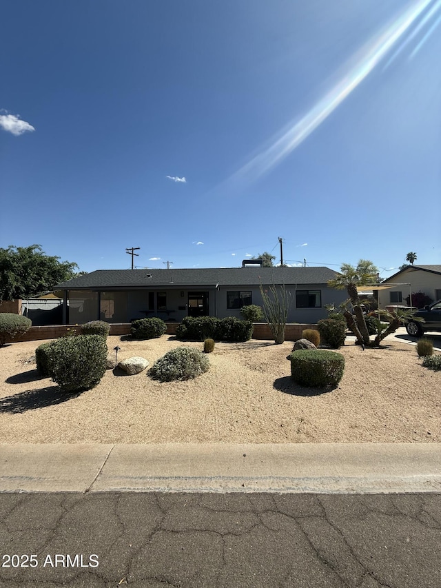 view of ranch-style home