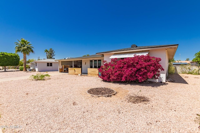 view of rear view of property