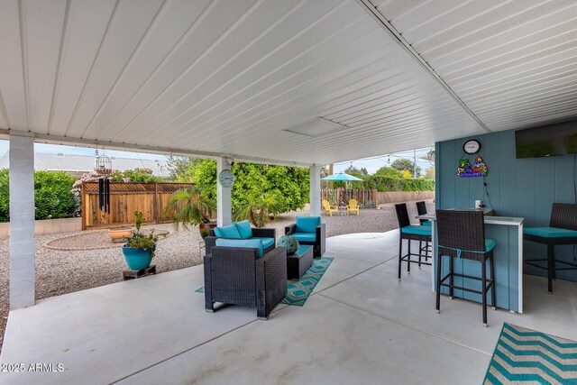 9928 W Hope Cir N, Sun City, AZ 85351 - fenced backyard featuring a patio area