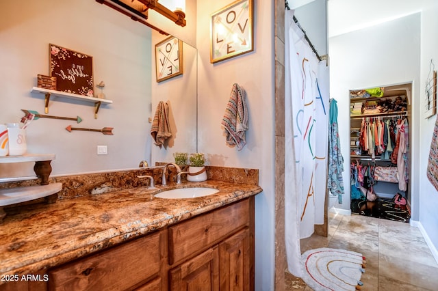 bathroom with vanity