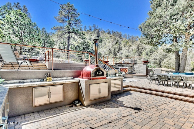 view of patio featuring area for grilling