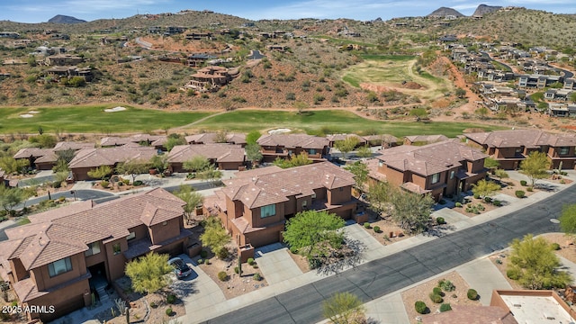 16255 E Ridgeline Dr, Fountain Hills, AZ 85268 - drone / aerial view featuring a mountain view, view of golf course, and a residential view