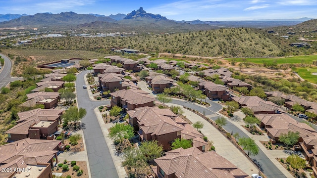 16255 E Ridgeline Dr, Fountain Hills, AZ 85268 - drone / aerial view with a mountain view and a residential view