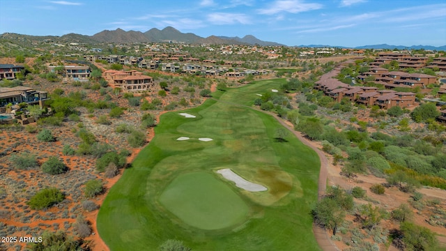 16255 E Ridgeline Dr, Fountain Hills, AZ 85268 - birds eye view of property featuring golf course view, a mountain view, and a residential view