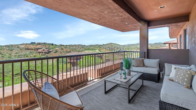 16255 E Ridgeline Dr, Fountain Hills, AZ 85268 - balcony with an outdoor hangout area