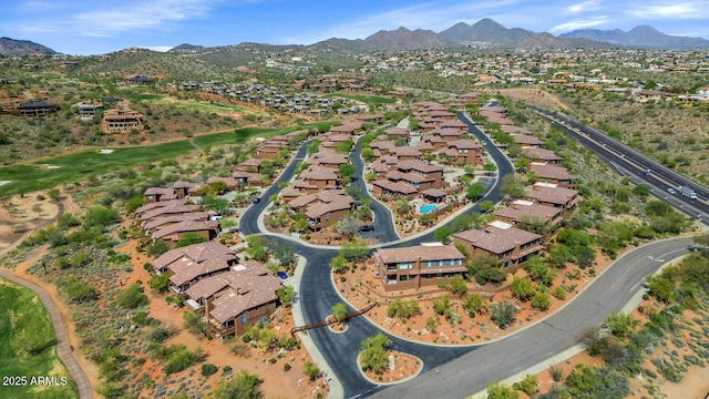 16255 E Ridgeline Dr, Fountain Hills, AZ 85268 - aerial view featuring a residential view and a mountain view