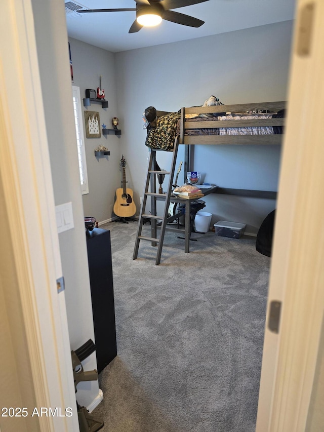 2316 N Crestwood Dr, Florence, AZ 85132 - carpeted bedroom with ceiling fan