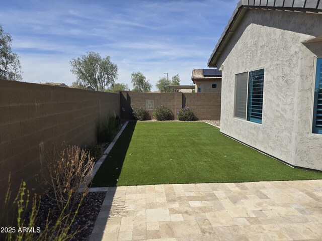 2316 N Crestwood Dr, Florence, AZ 85132 - view of yard with a fenced backyard and a patio