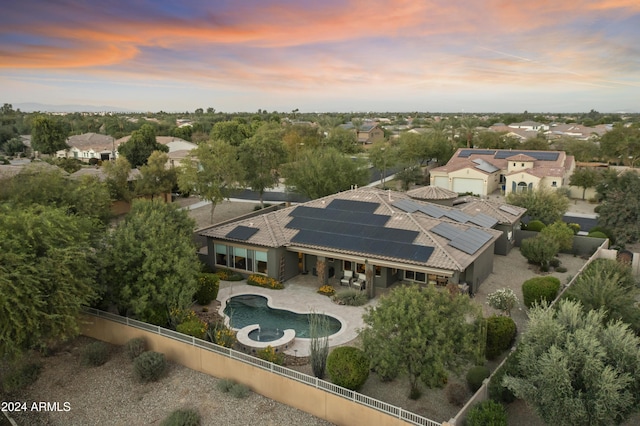 2378 N 158th Dr, Goodyear, AZ 85395 - aerial perspective of suburban area with a pool area