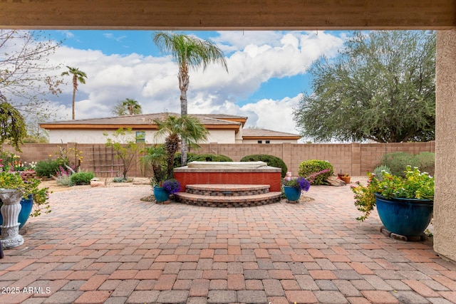 view of patio / terrace featuring a fenced backyard