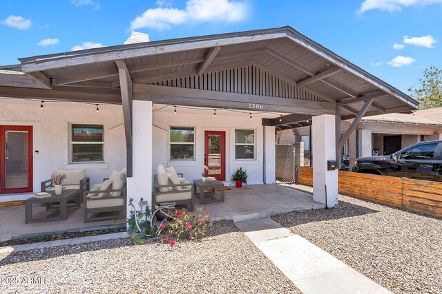1306 E Fillmore St, Phoenix, AZ 85006 - view of patio with an outdoor living space