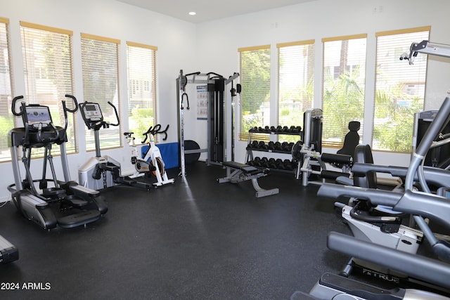 view of workout area