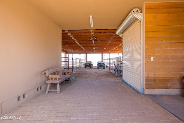 view of horse barn