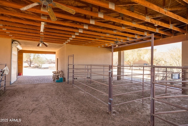 view of horse barn