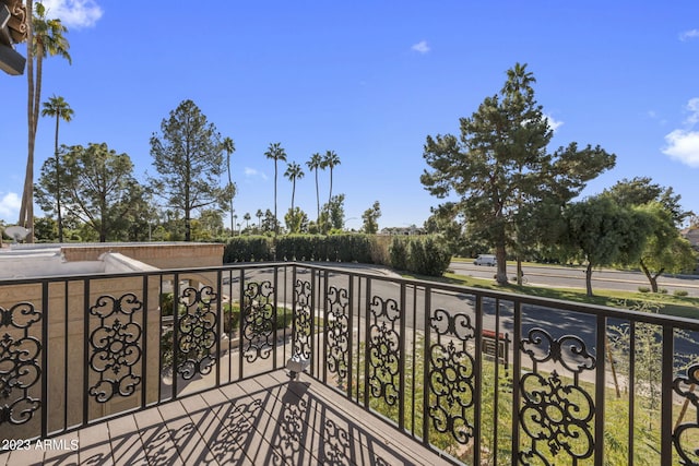 view of balcony