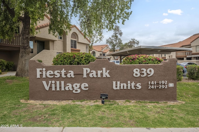 view of community / neighborhood sign