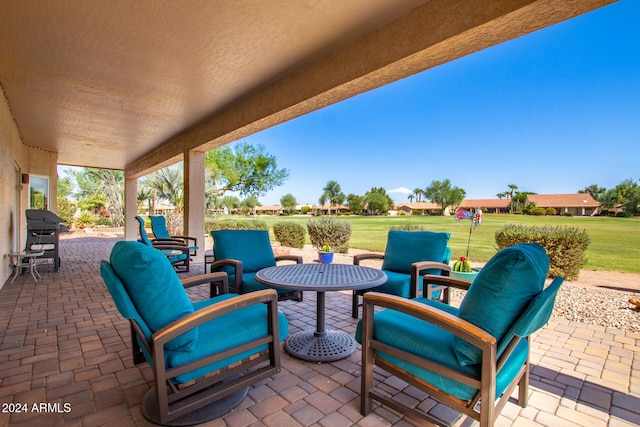 view of patio / terrace with grilling area