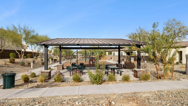 view of property's community featuring a gazebo