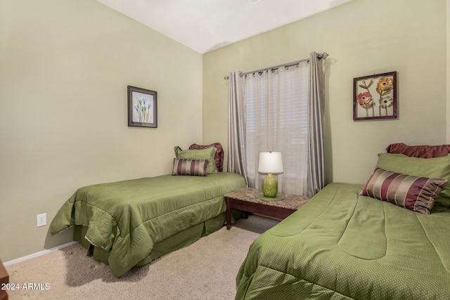 bedroom featuring carpet flooring