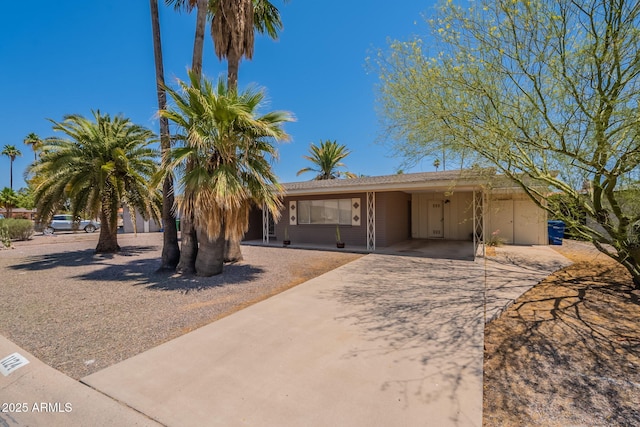 1124 S Longwood Loop, Mesa, AZ 85208 - view of front of property featuring driveway and an attached carport