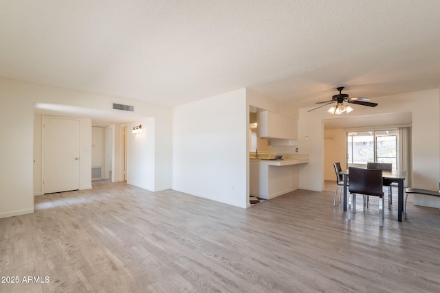 1124 S Longwood Loop, Mesa, AZ 85208 - living area with light wood finished floors and a ceiling fan