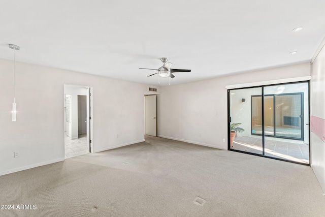 7385 E Pleasant Run, Scottsdale, AZ 85258 - carpeted empty room featuring a ceiling fan and baseboards