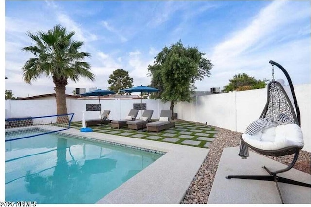 view of pool with a patio