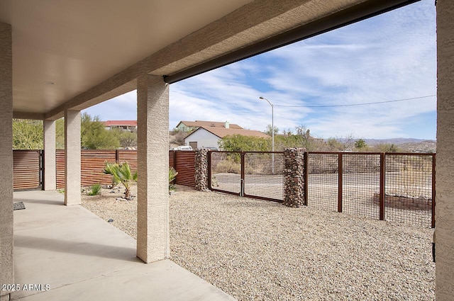 view of patio / terrace featuring a fenced backyard