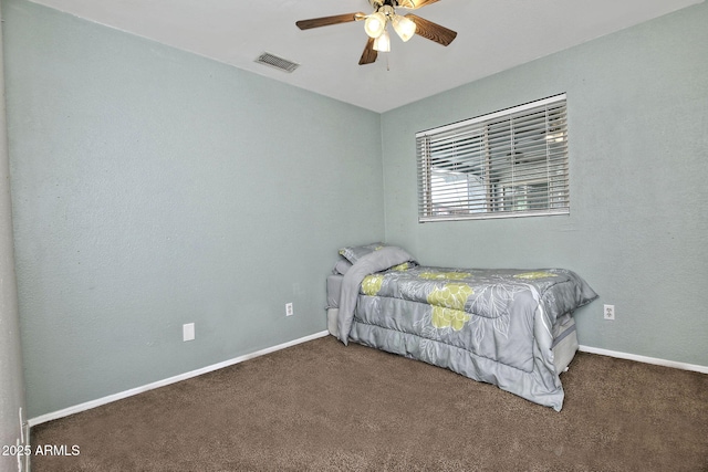 927 N Somerset Cir, Mesa, AZ 85205 - carpeted bedroom with baseboards and a ceiling fan